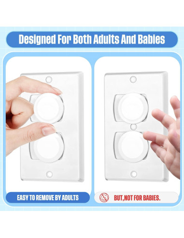 Cubiertas de Enchufes a Prueba de Niños Thyle 200 Pcs Blancas