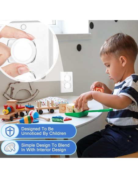Cubiertas de Enchufes a Prueba de Niños Thyle 200 Pcs Blancas