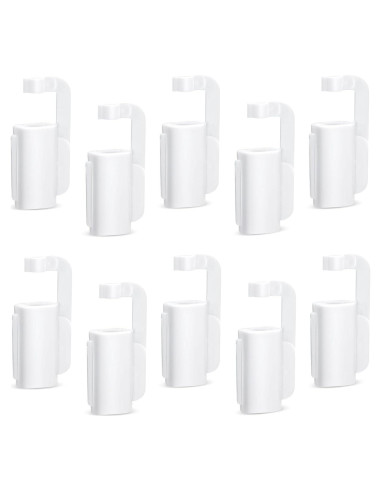 10 Cubiertas de Cable USB para Bebés - Protector PP Blanco