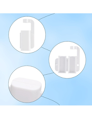 10 Cubiertas de Cable USB para Bebés - Protector PP Blanco