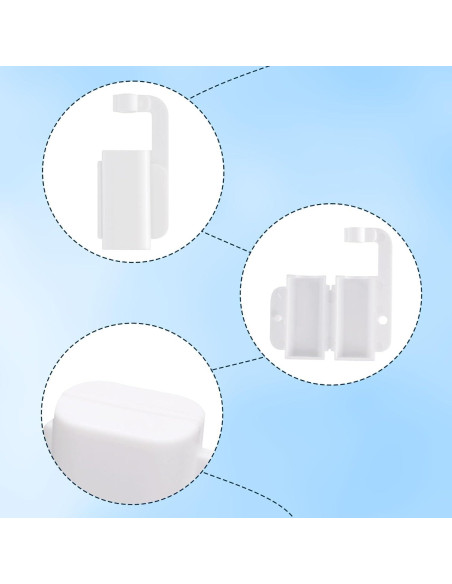 10 Cubiertas de Cable USB para Bebés - Protector PP Blanco