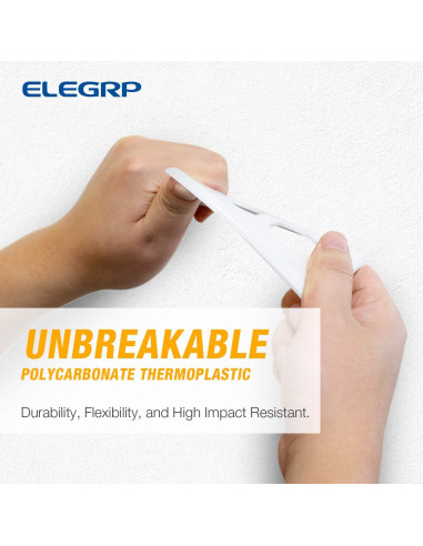 Cubiertas de Enchufe Dúplex ELEGRP 10 Paquete Policarbonato Blanco