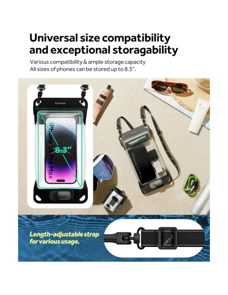 Funda Impermeable Caseology para Smartphones IP68 27.4x13cm Funda Impermeable Caseology para Smartphones IP68 27.4x13cm