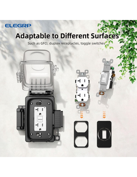 Cubierta de Salida Exterior ELEGRP 1 Gang a Prueba de Clima