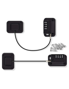 Cerradura de Refrigerador Jetec 2 Piezas Código Negro