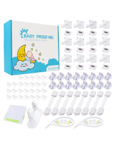 Kit de Seguridad para Bebés 66 Piezas - Cerraduras y Protectores