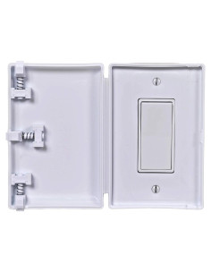 Cubierta de Seguridad Eléctrica Child Be Safe para Interruptor Blanco