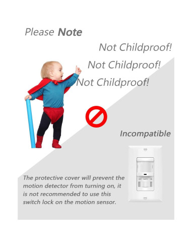 Cubiertas Magnéticas para Interruptores ILIVABLE - Paquete de 8 Blancas