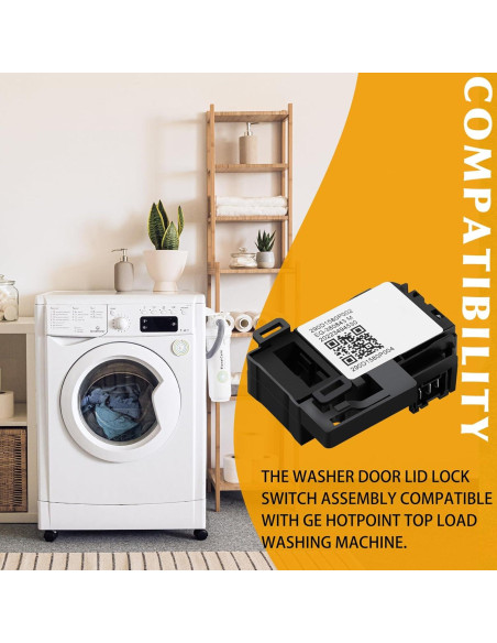 Interruptor de bloqueo de tapa de lavadora Saiyugty WH01X27954