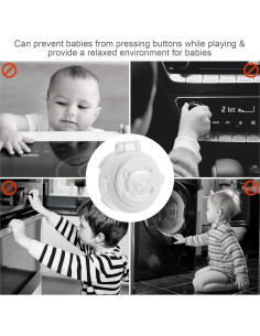 Cerradura de Seguridad para Botones de Niños Homoyoyo 4 Pcs 2
