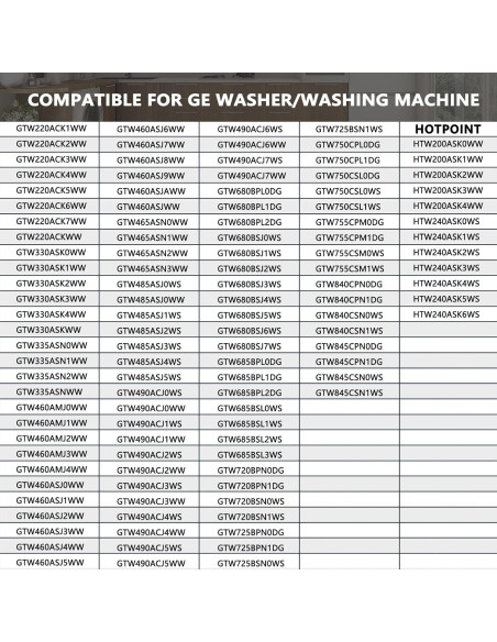 Interruptor de bloqueo de tapa de lavadora WISINY WH02X24399