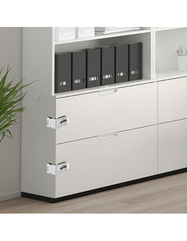 Cerradura de Hasp GEMASP 5 cm Acero Inoxidable 2 Piezas