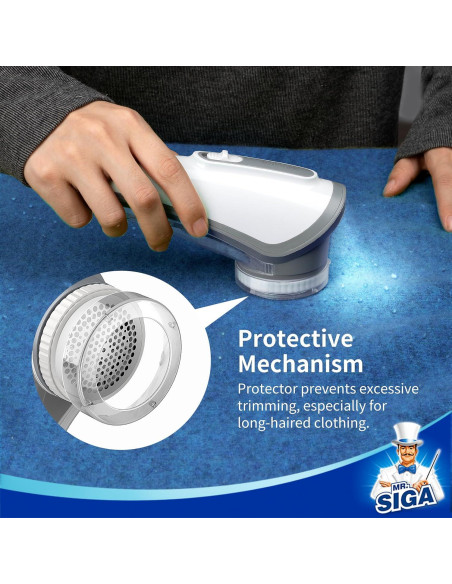 Quitapelusas MR.SIGA Portátil con Luces LED y 2 Cuchillas