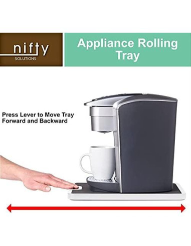 Bandeja Rodante Mediana Nifty 8820WHT Blanca Antideslizante