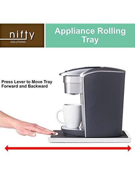 Bandeja Rodante Mediana Nifty 8820WHT Blanca Antideslizante