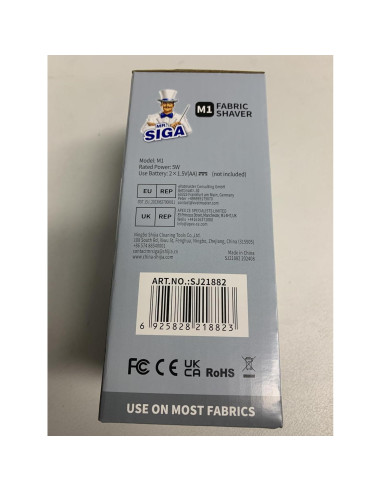 Quitapelusas MR.SIGA Portátil con Luces LED y 2 Cuchillas