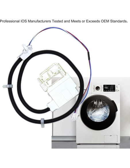 Interruptor de bloqueo de tapa GE WH08X32657 y arnés de repuesto