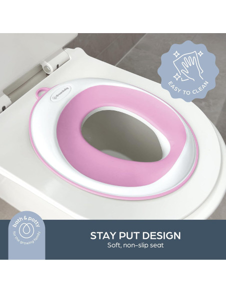 Asiento de Inodoro para Entrenamiento Dreambaby Rosa Antideslizante Asiento de Inodoro para Entrenamiento Dreambaby Rosa Antideslizante