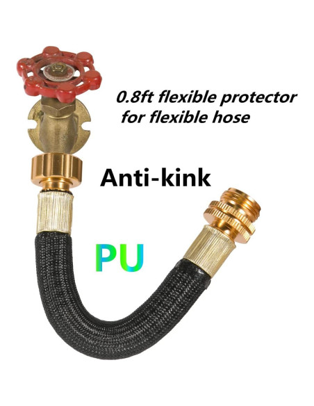 Extensión de Manguera de Jardín Boersite 0.24m Flexible Negro