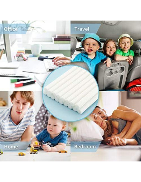 40 Filtros de Algodón para Humidificador Boao 10 cm Repuesto 40 Filtros de Algodón para Humidificador Boao 10 cm Repuesto