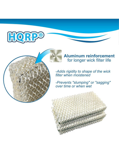 Filtro de Mecha HQRP para Humidificador - 4 Paquetes