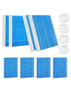 Paquete de 8 Filtros Reemplazo LEVOIT 6000S + 4 Filtros Esponja