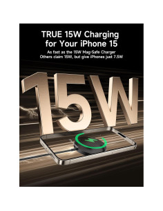 Cargador Inalámbrico JSAUX 15W MagSafe 2-Pack Negro 2