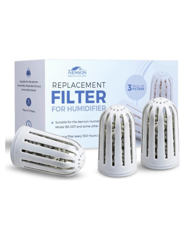 Filtros de Reemplazo Aennon para Humidificador Ultrasónico - 3 Piezas