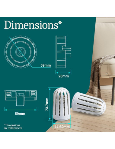 Filtros de Reemplazo Aennon para Humidificador Ultrasónico - 3 Piezas