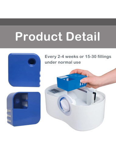 Cartuchos de desmineralización Macaberry PDC51V1 x3 para humidificadores Vicks