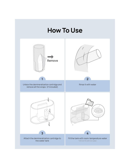 Cartucho de Desmineralización Dreo DR-HPA020 para Humidificadores