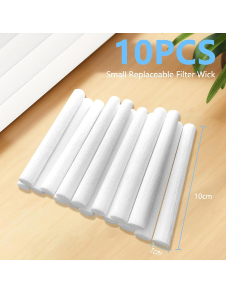 10 Varillas de Reemplazo para Filtro de Humidificador Besky