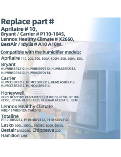 Filtro de Agua ALOCS 10 para Humidificadores Aprilaire y Honeywell 2