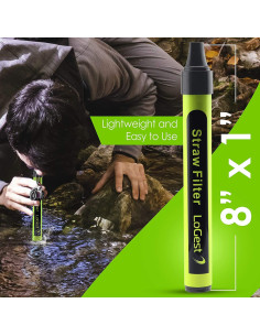 Pajilla de Filtro de Agua LoGest - Purificador Portátil 600L 2