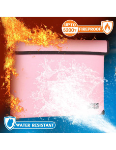 Bolsa de Documentos a Prueba de Fuego LOJ 27.9x19.6cm Impermeable 2