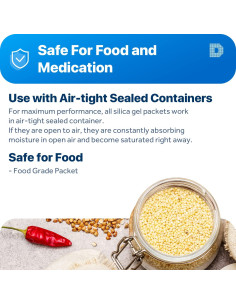 Gel de Silica Premium L2K 200g - 5 Paquetes Deshidratadores 2