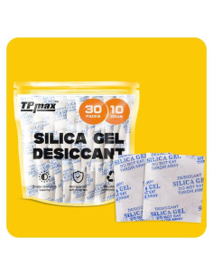 30 Paquetes Gel de Sílice Deshidratante 10g Multiusos
