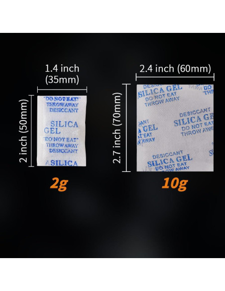 30 Paquetes Gel de Sílice Deshidratante 10g Multiusos
