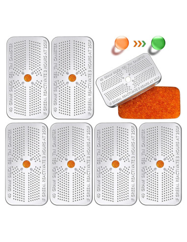 Paquete de 6 deshumidificadores de gel de sílice 40g Nuanchu