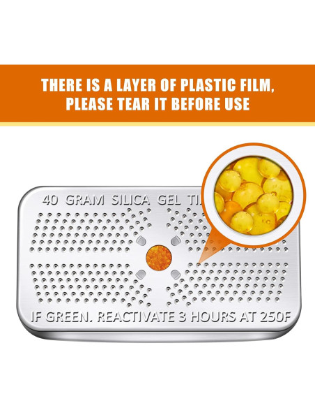 Paquete de 6 deshumidificadores de gel de sílice 40g Nuanchu