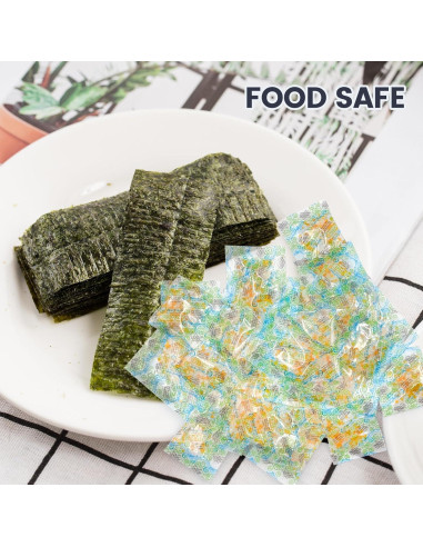 100 Paquetes de Gel de Sílice Deshidratante 2g Wisemini