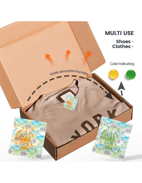 100 Paquetes de Gel de Sílice Deshidratante 2g Wisemini 100 Paquetes de Gel de Sílice Deshidratante 2g Wisemini