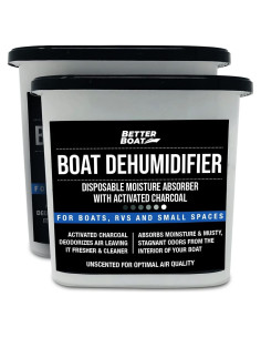 Deshumidificador de Barco Better Boat, Paquete de 2, Sin Fragancia
