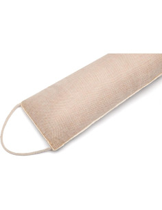 Tope de Puerta de Lino Beige 91 cm - Aislamiento y Estilo 2