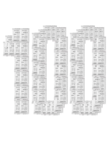 Absorbentes de Humedad Gel de Sílice 100 Pcs 5g para Almacenamiento