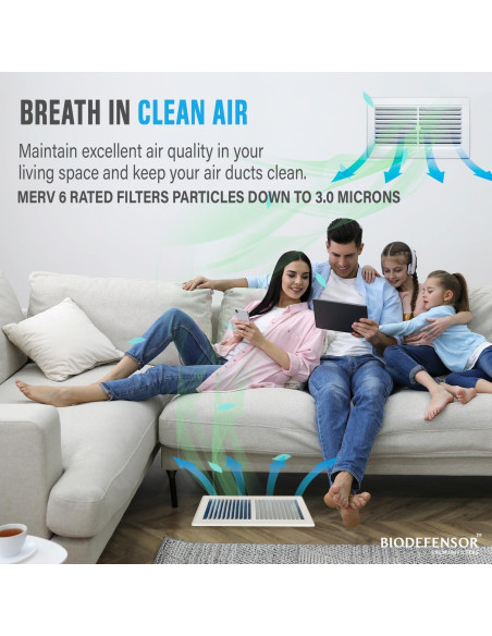 Filtro de Ventilación Biodefensor 90x20" MERV 6 Hecho en EE. UU.