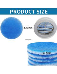 Filtro de Aire RV Tikfoam 5.25" MERV 6 - 6 Paquetes 2