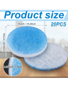 20 Filtros de Aire Redondos Layhit para RV 13.34 cm 2
