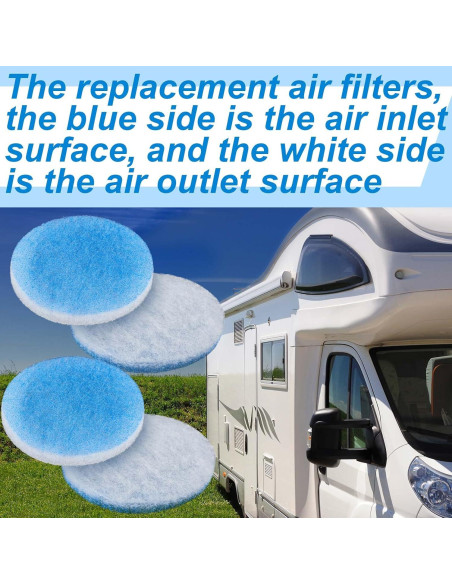 20 Filtros de Aire Redondos Layhit para RV 13.34 cm 20 Filtros de Aire Redondos Layhit para RV 13.34 cm