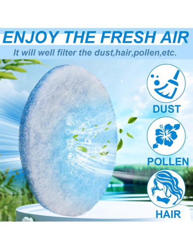 20 Filtros de Aire Redondos Layhit para RV 13.34 cm